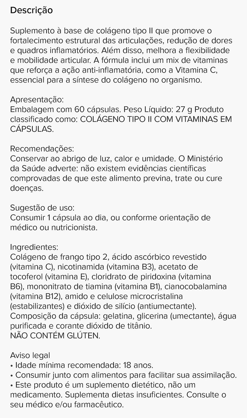 Colágeno Tipo 2 Premium Integralmédica
